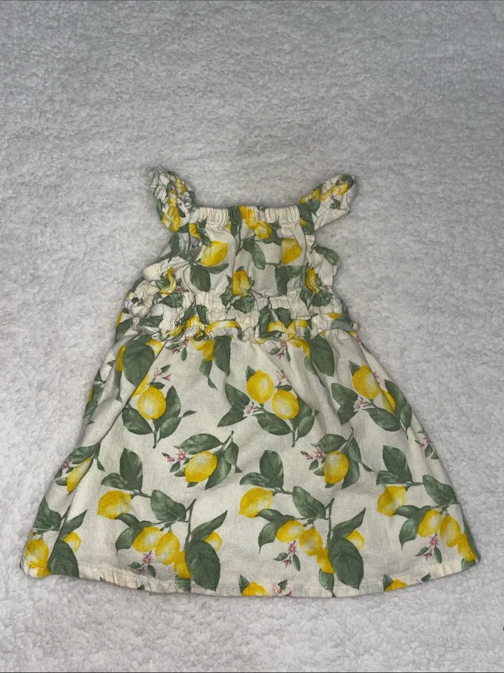 Old Navy Linen Blend Lemon Dress